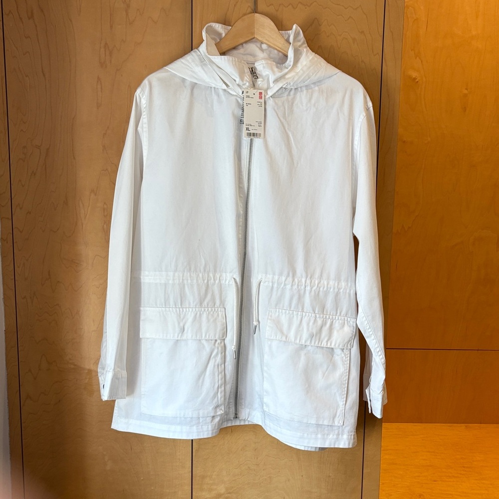 Uniqlo White Utility Jacket